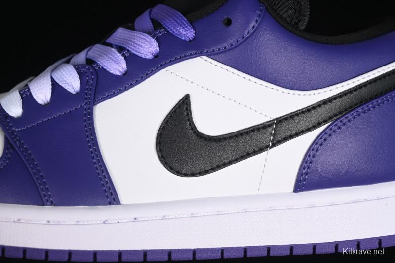 Nike Air Jordan 1 Low AJ1 Grape Purple Low-Top Basketball Shoes - 553558-500