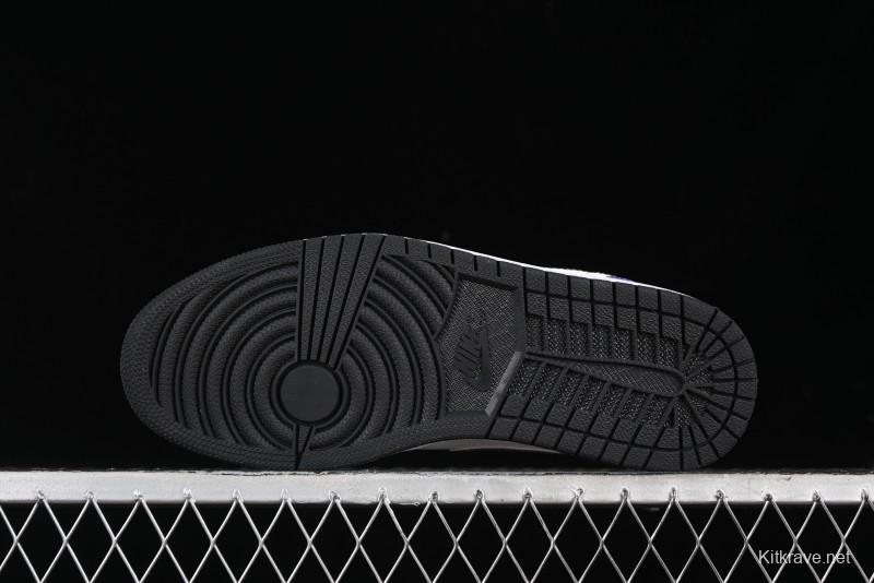 Nike Air Jordan 1 Low AJ1 Retro Basketball Shoes Lakers Purple Gold Kobe Tribute - DC2024-028