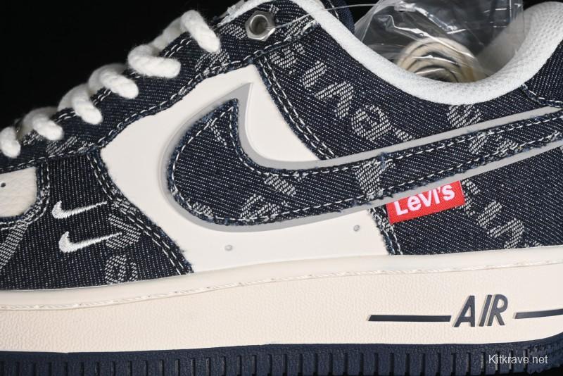Nike Air Force 1 '07 Low Levi's Collaboration - Dark Denim Low-Top Casual Sneakers SJ6698-002