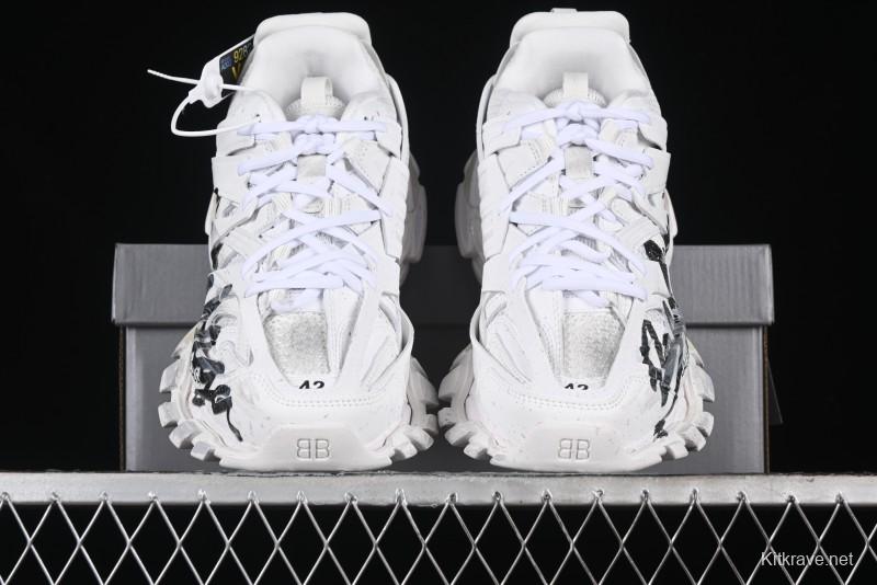 Balenciaga Track Sneaker Tess with Transparent Heel Strap - WTRHW9010