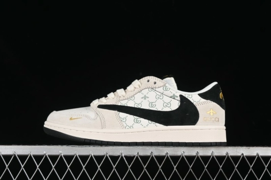 Nike Travis Scott x Fragment Design x Air Jordan 1 Low OG SP AJ1 Retro Sneakers - SJ2068-106