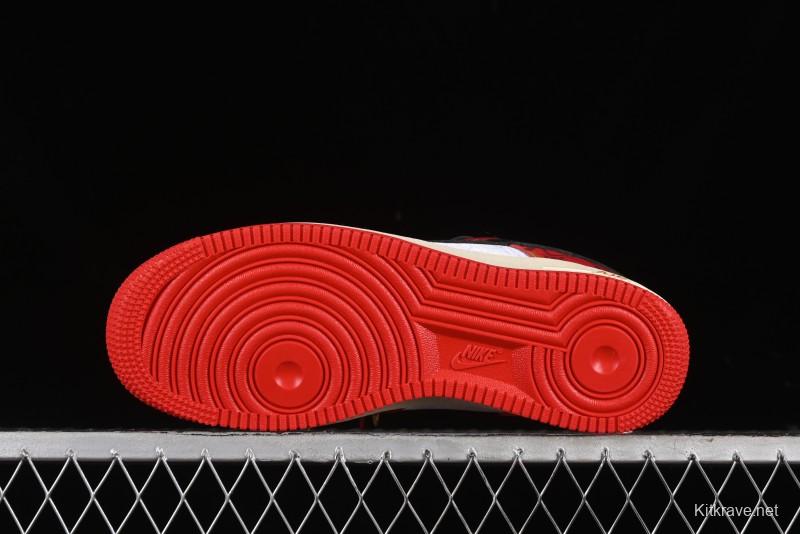 Nike Air Force 1 '07 Low Custom Wedding Sneakers with Chinese Style Elements - FN7439-133