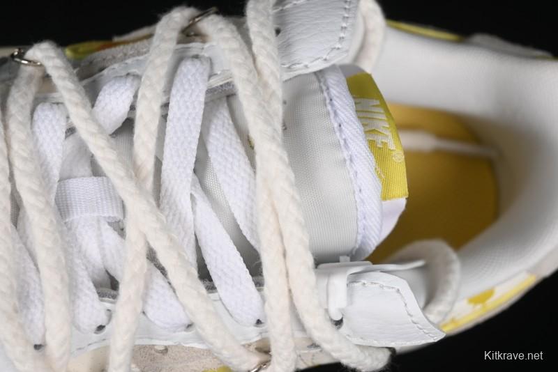 Nike Air Force 1 Fontanka Custom Graffiti Low-Top Casual Sneakers with Deconstructed Dual Laces - DV6984-001