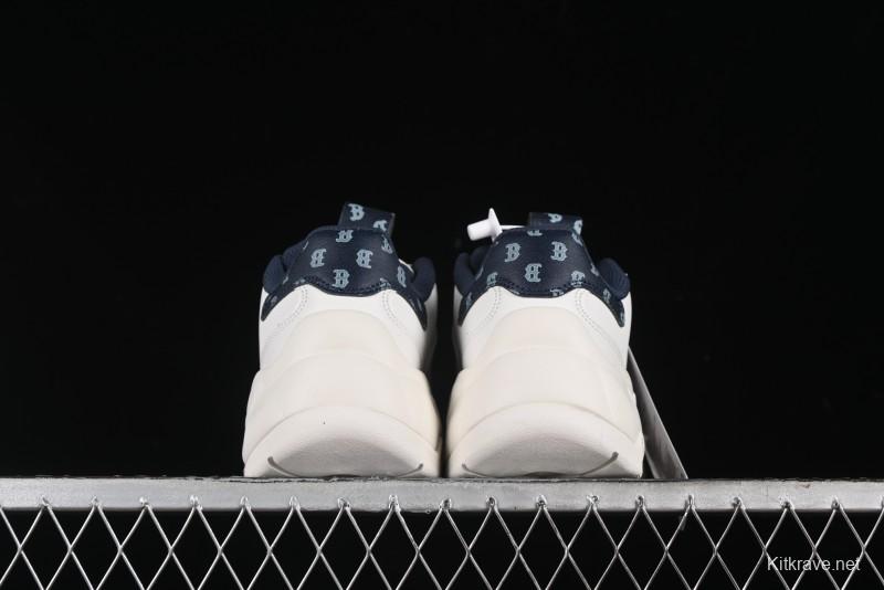 New York Yankees MLB Bigball Chunky Denim Monogram Platform Sneakers - 3ASHBDM4N43NYS