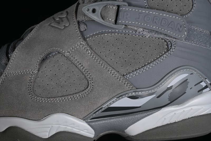 Nike Air Jordan 8 Retro "Cool Grey" Basketball Shoes - 305381-014
