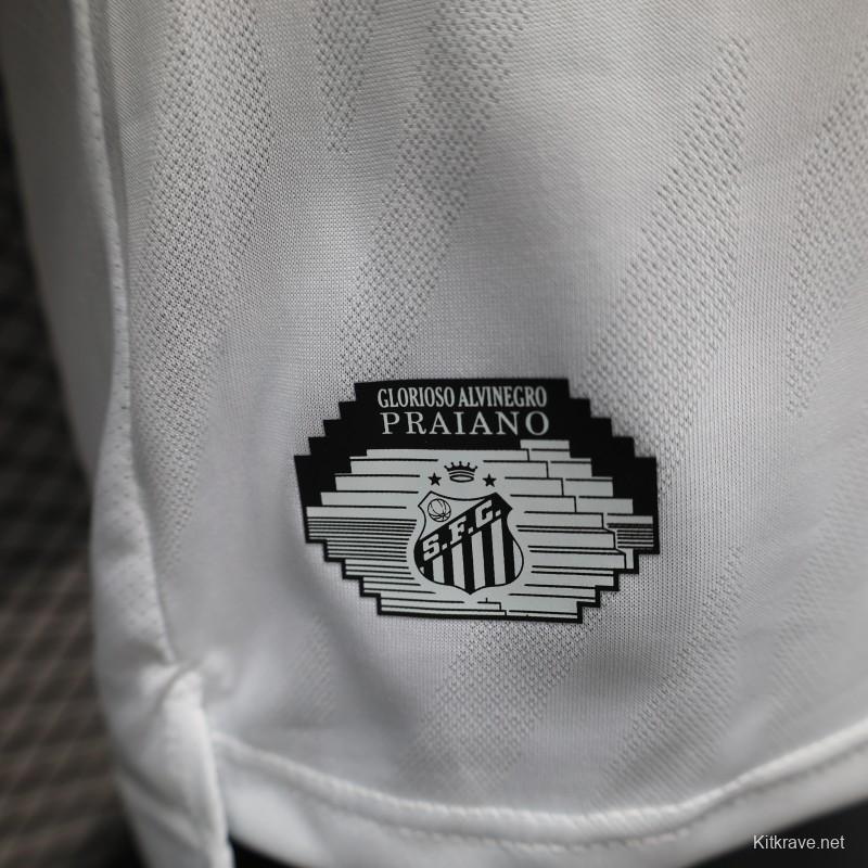 Player Version 25/26 Santos Home Jersey Without Sponsors