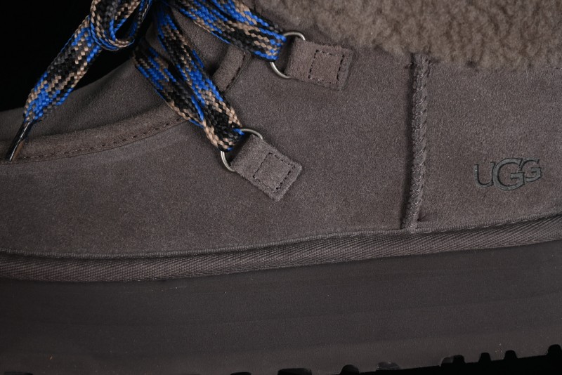 UGG Classic Mini II Fur Lace-Up Platform Mini Boots with Treadlite Outsole - 1143954