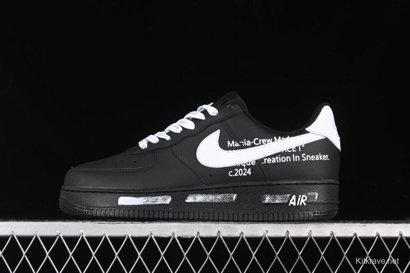 Nike Air Force 1 '07 Low Graffiti White Black Casual Sneakers - CW2288-017