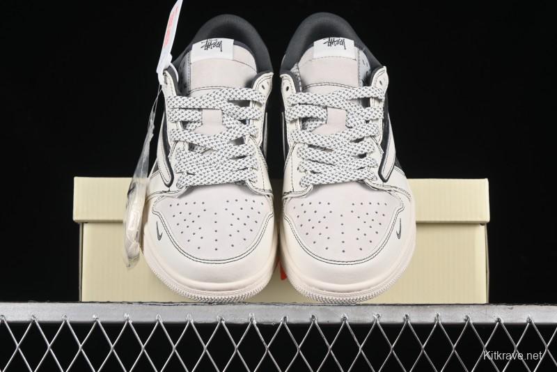 Nike Air Jordan 1 Low OG SP Travis Scott x Fragment Design Collaboration Sneakers - SJ2068-123