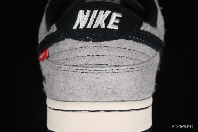 Nike SB Dunk Low Stussy Series - Battle Grey Black Hook Anniversary High-End Custom Low-Top Casual Skate Shoes - MM1089-027