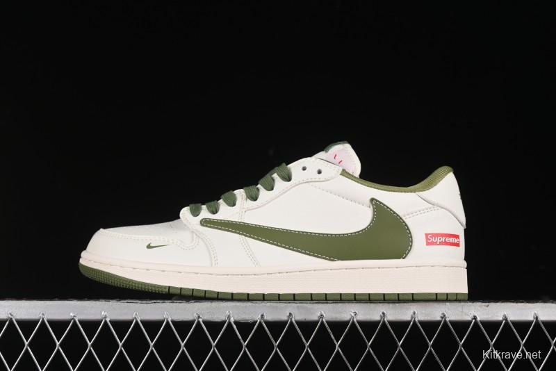 Nike Travis Scott x Fragment Design x Air Jordan 1 Low OG SP AJ1 Supreme Collaboration - XZ1168-002
