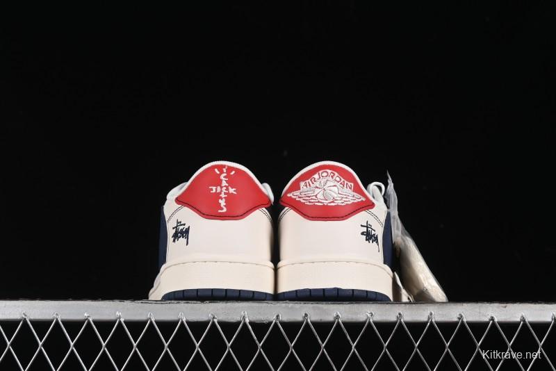 Nike Travis Scott x Fragment Design x Air Jordan 1 Low OG SP AJ1 Retro Sneakers - XZ3398-001