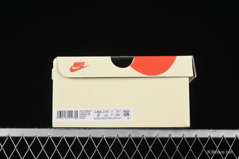 Nike Travis Scott x Fragment Design x Air Jordan 1 Low OG SP Sneakers - SJ2068-128
