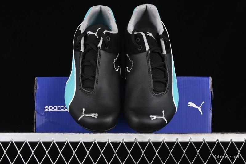 Puma Sparco Future Round Toe Lace-Up Low-Top Lifestyle Casual Shoes in Leather and Fabric - 308155-01