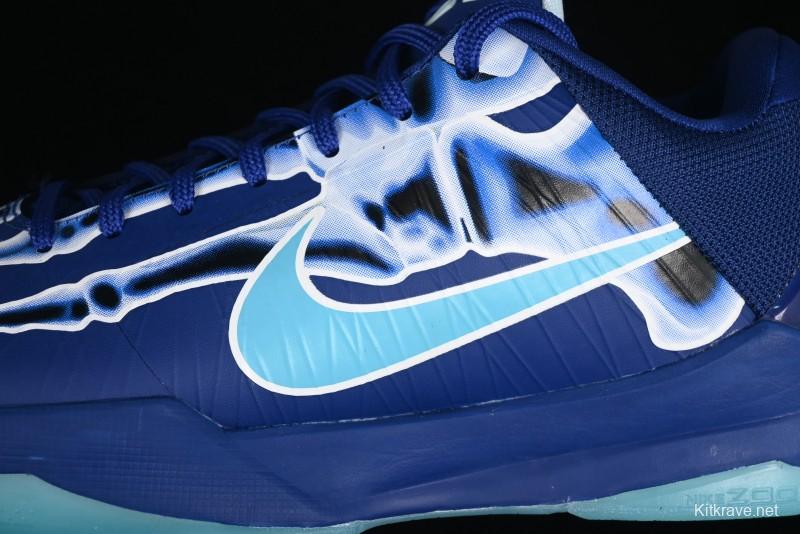 Nike Zoom Kobe 5 X-ray Halloween Glow-in-the-Dark Professional Basketball Shoes - HJ4303-400