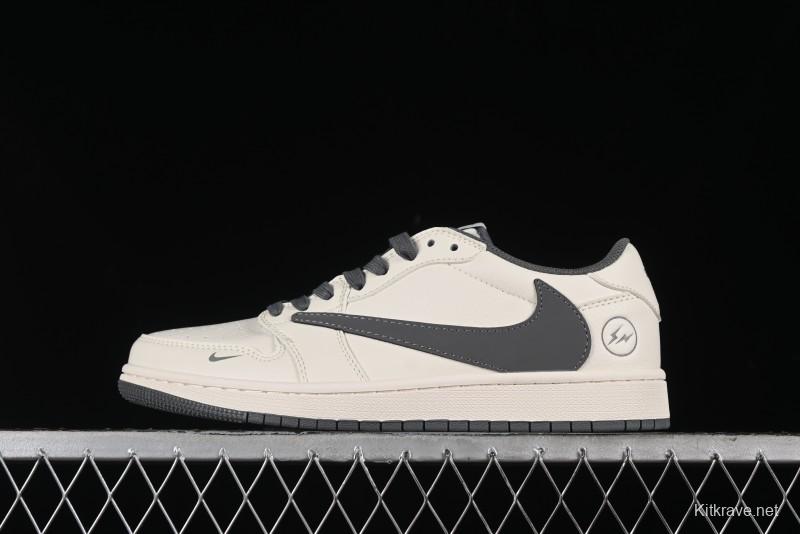 Nike Travis Scott x Fragment Design x Air Jordan 1 Low OG SP AJ1 Retro Casual Sneakers - LJ5188-024