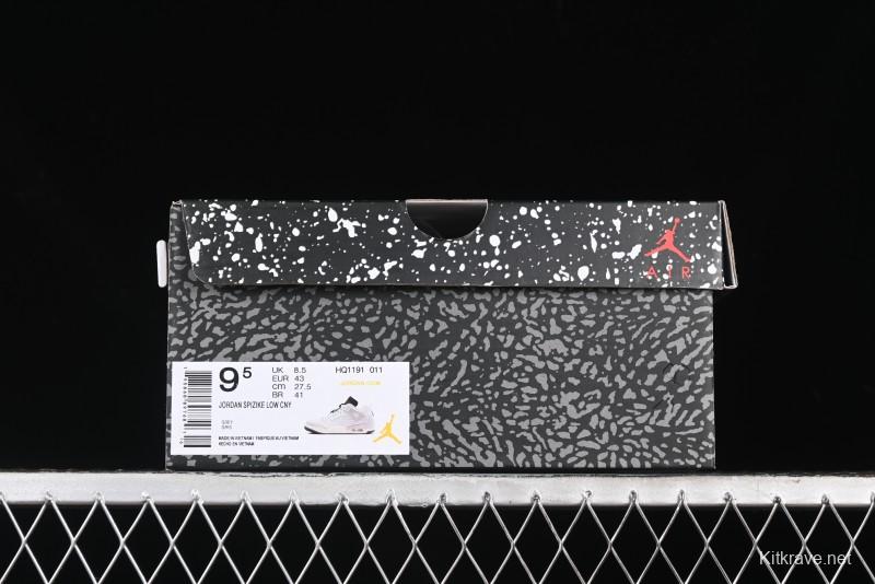 Nike Jordan Spizike Low AJ Hybrid Element All Black Crackle Color Casual Sneakers - HQ1191-011