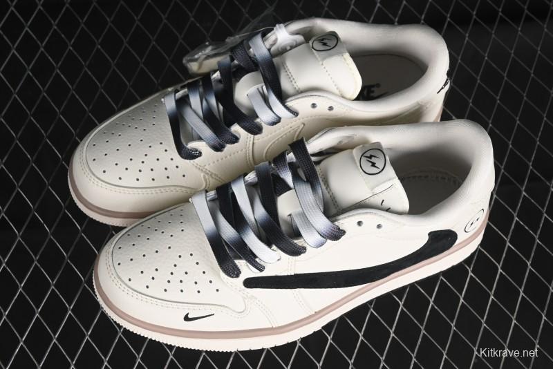 Nike Travis Scott x Fragment Design x Air Jordan 1 Low OG SP AJ1 Sneakers - CF3688-018