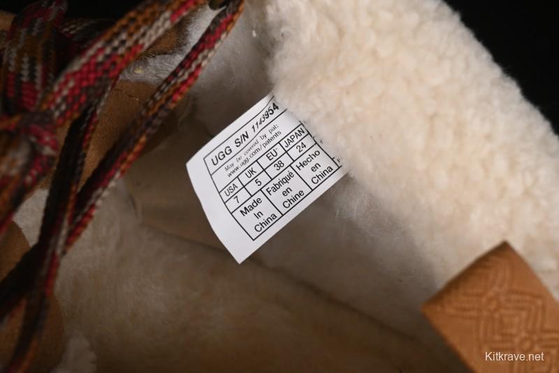 UGG Classic Mini II Fur Lace-Up Platform Short Boots with Treadlite Outsole - 1143954