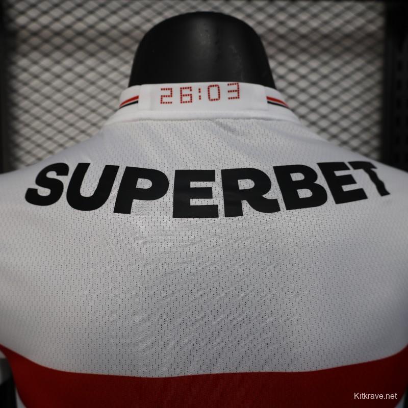 Player Version 25/26 Sao Paulo Home Jersey