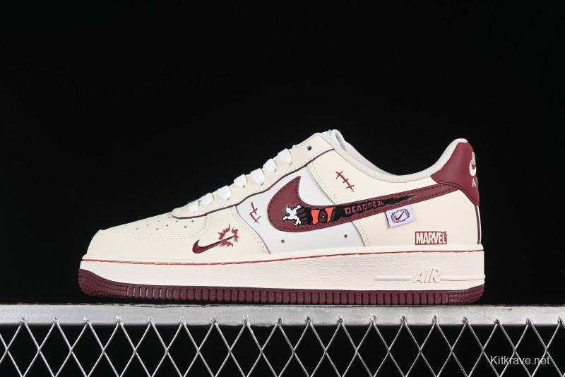 Nike Air Force 1'07 Low "Deadpool" Marvel Series Deadpool Casual Sneakers - FB1839-512