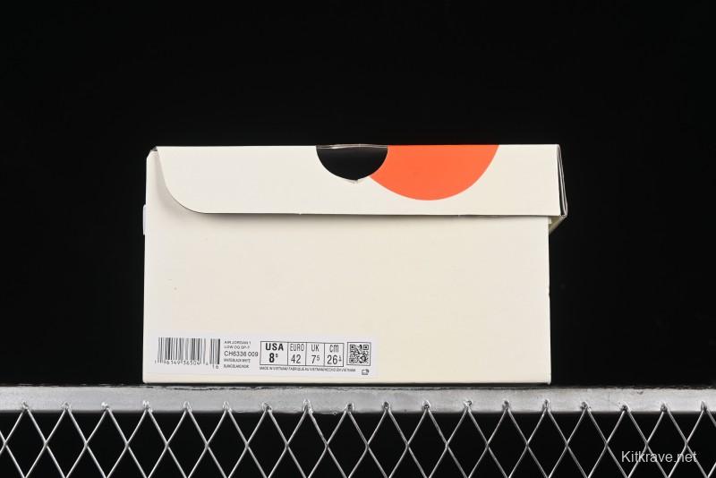 Nike Travis Scott x Fragment Design x Air Jordan 1 Low OG SP AJ1 Sneakers - CH6336-009