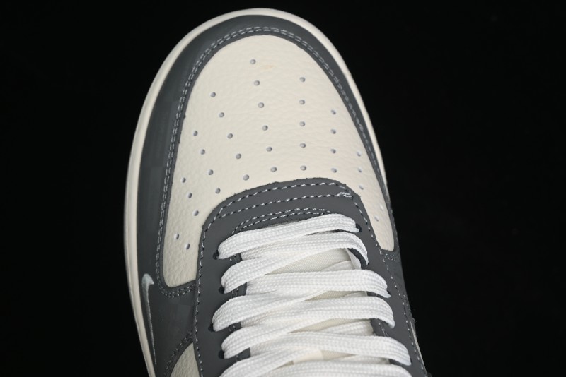 Nike Air Force 1 '07 Low Stussy Collaboration - Light Bone Shadow Low-Top Casual Sneakers - DF0180-008