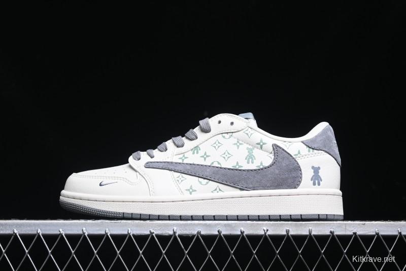 Nike Travis Scott x Fragment Design x Air Jordan 1 Low OG SP AJ1 Sneakers - SJ2068-111