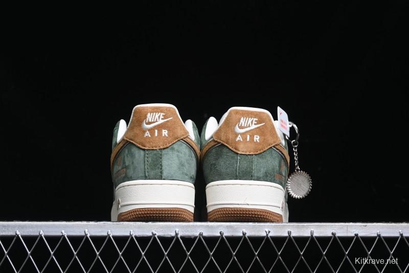 Nike Air Force 1 '07 Low UN Collaboration - Moss Green Low-Top Casual Sneakers - KK1988-022