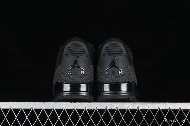 Nike Air Jordan 3 Retro Basketball Shoes Midnight Black - CT8532-001