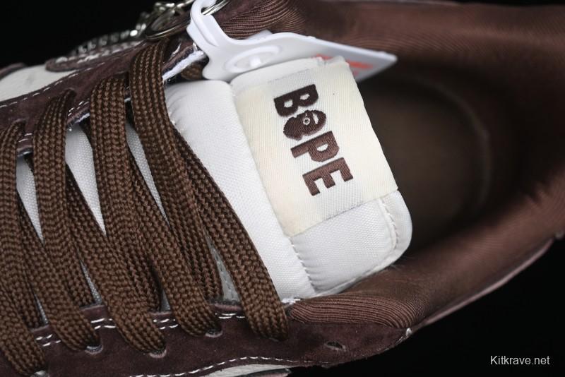 Nike Air Force 1 '07 Low BAPE Collaboration - Tan Brown Casual Sneakers - KK1988-027