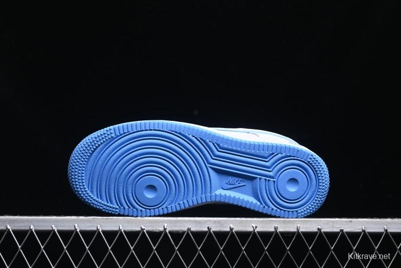 Nike Air Force 1 '07 Low Top-Grain Leather Casual Sneakers with Full-Length Air Cushion - DV0788-101