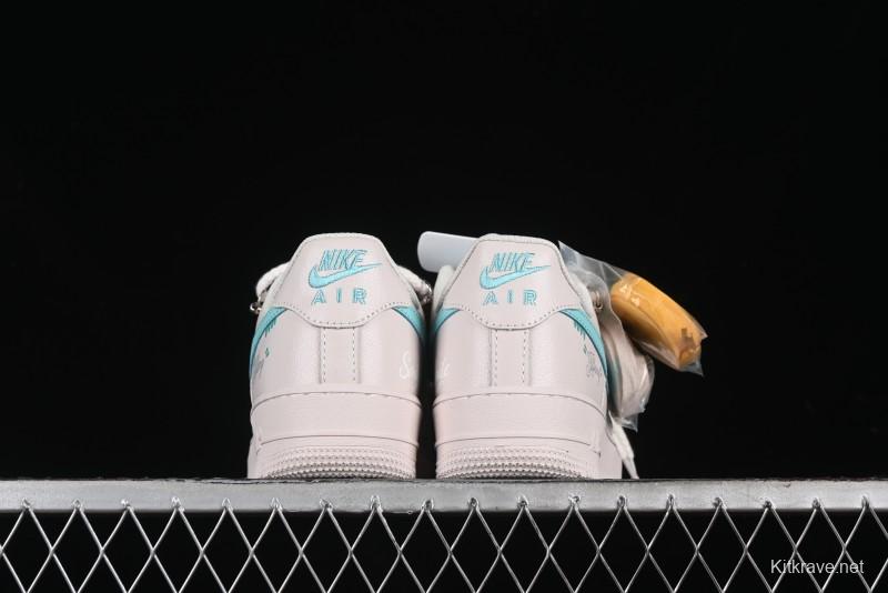 Nike Air Force 1'07 Low "Keep Smile" Casual Lace-Up Sneakers - DZ1328-112