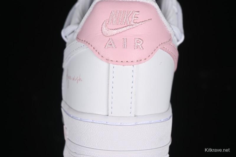 Nike Air Force 1 '07 Low Custom Spray Cherry Blossom Story Low-Top Casual Sneakers - ZH0316-052