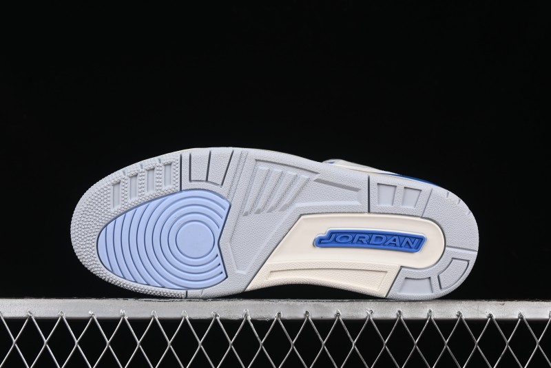 Nike Air Jordan 3 Retro "Lucky Shorts" Basketball Shoes with University Blue and White Colorway - CT8532-101