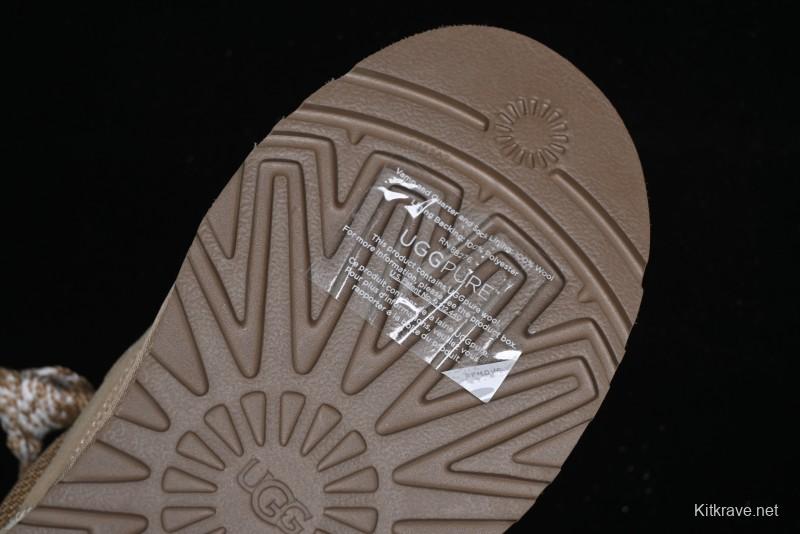 UGG Classic Ultra Mini Mel Two-Tone Lace-Up Low-Top Casual Shoes - 1144032