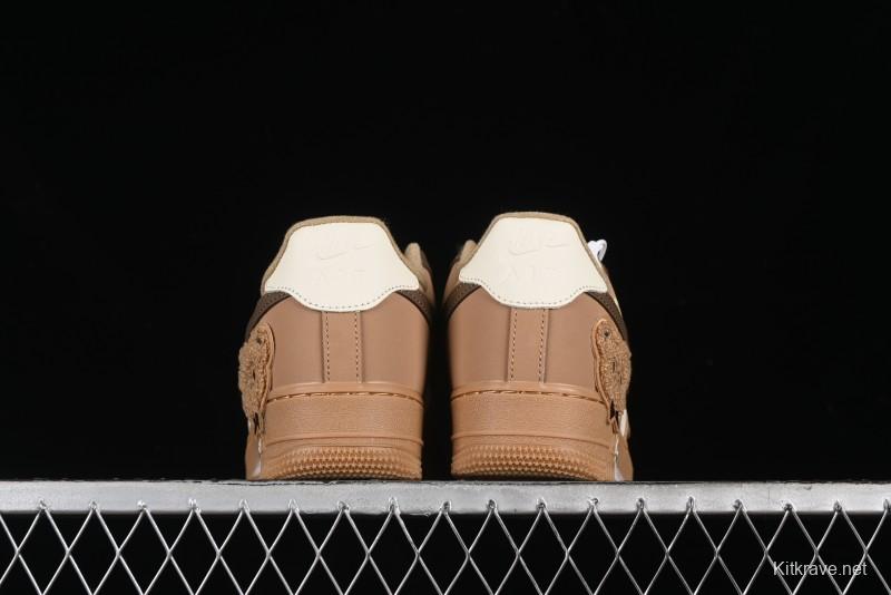 Nike Air Force 1 '07 Low Maillard Bear Casual Sneakers - CJ9297-999