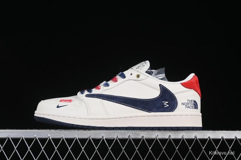 Nike Travis Scott x Fragment Design x Air Jordan 1 Low OG SP AJ1 Low Top Casual Sneakers - FC1688-211