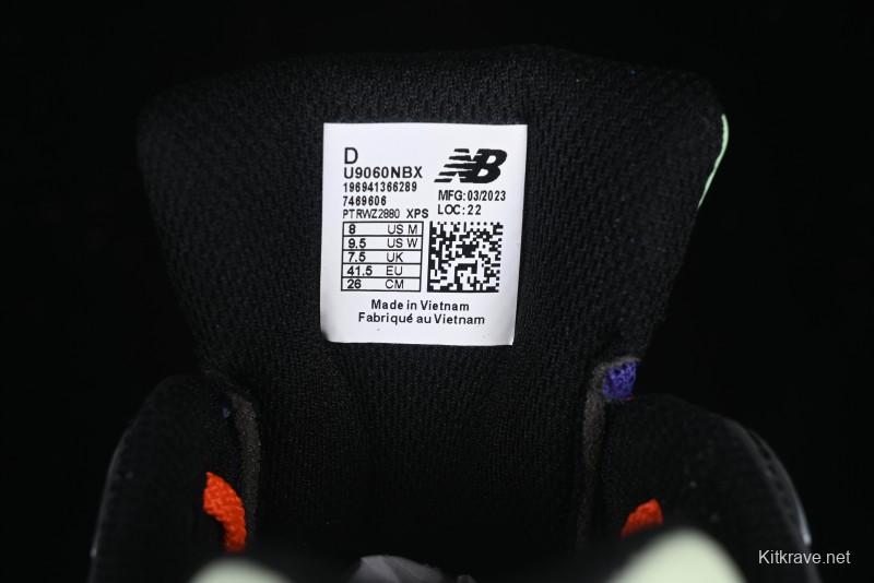 New Balance 9060 Retro Casual Running Sneakers with ABZORB Cushioning Technology - U9060NBX