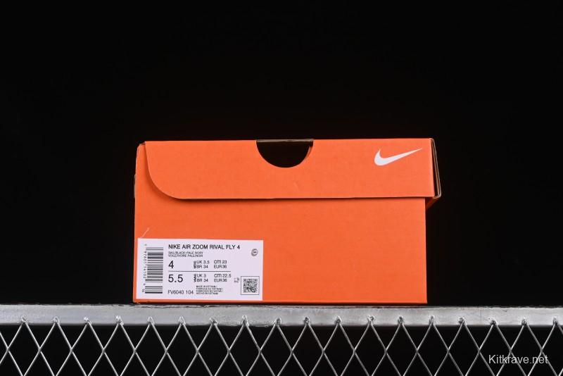 Nike Zoom Rival Fly 4 Lightweight Responsive Running Shoes with Flyknit and React Technology - FV6040-104