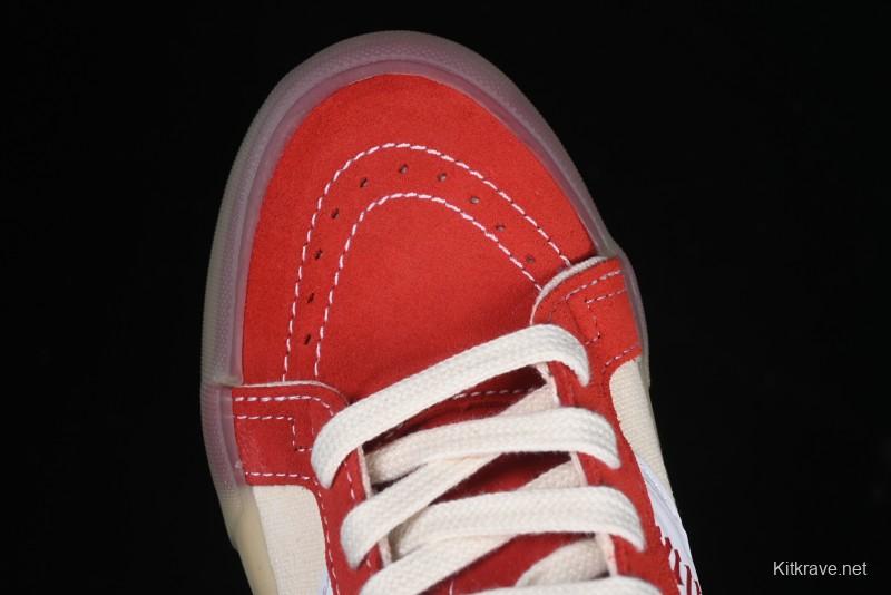 Palm Angels x Vans Sk8-Mid Mid-Top Casual Skate Shoes with Vintage-Inspired Design - VN000CRPGRN