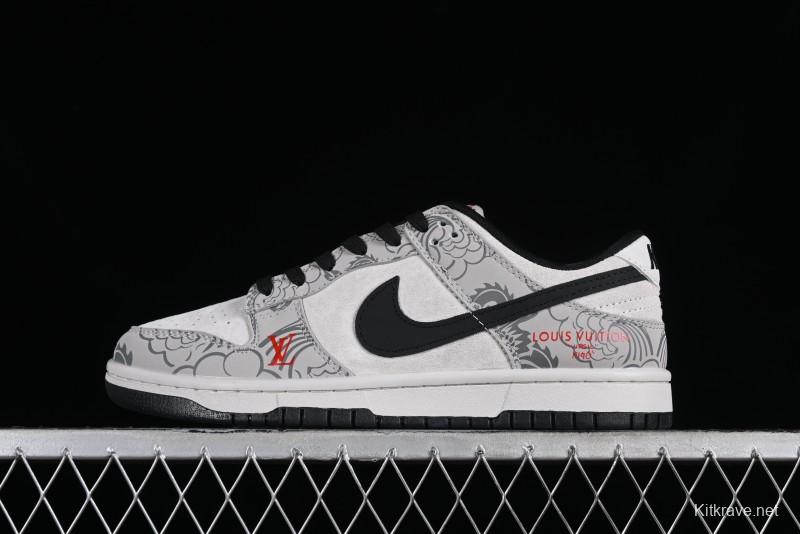Nike SB Dunk Low Chinese New Year Limited Edition - Gray Dragon Anniversary High-End Custom Low-Top Casual Skate Shoes - XP3802-330