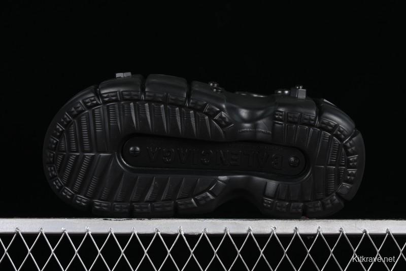 Balenciaga Hardcrocs Slide EVA Round-Toe Ultra Thick Sole Clog Sandals - W1S8N1010