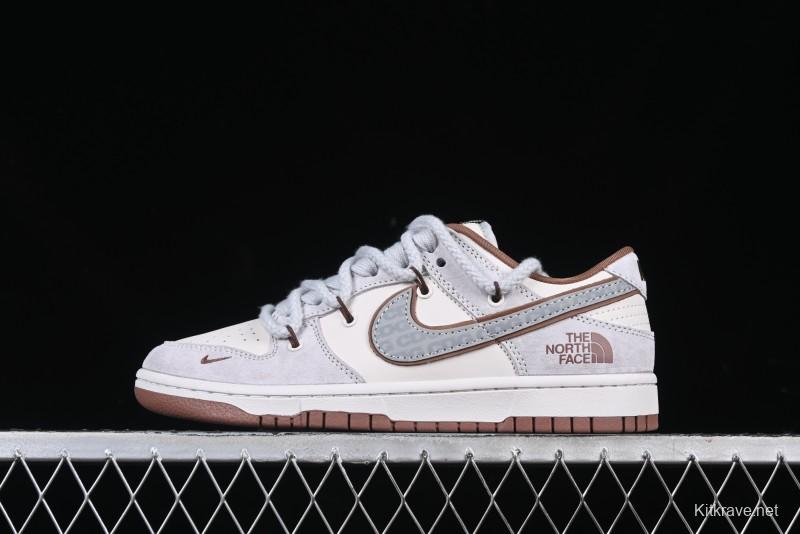 Nike SB Dunk Low The North Face x CDG Collaboration Anniversary Edition Custom Low-Top Casual Sneakers - XX3168-110