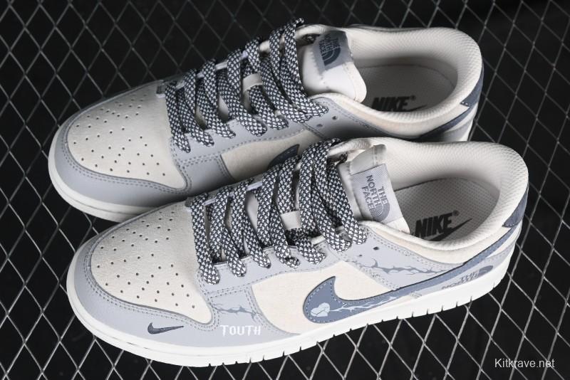 Nike SB Dunk Low The North Face Collaboration Anniversary Edition Customized Low-Top Casual Skate Shoes - DJ2024-105