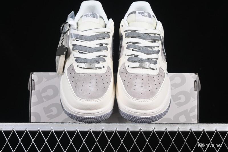 Nike Air Force 1 '07 Low The North Face x CDG Retro Casual Sneakers with Full-Length Air Cushion - DM6688-049