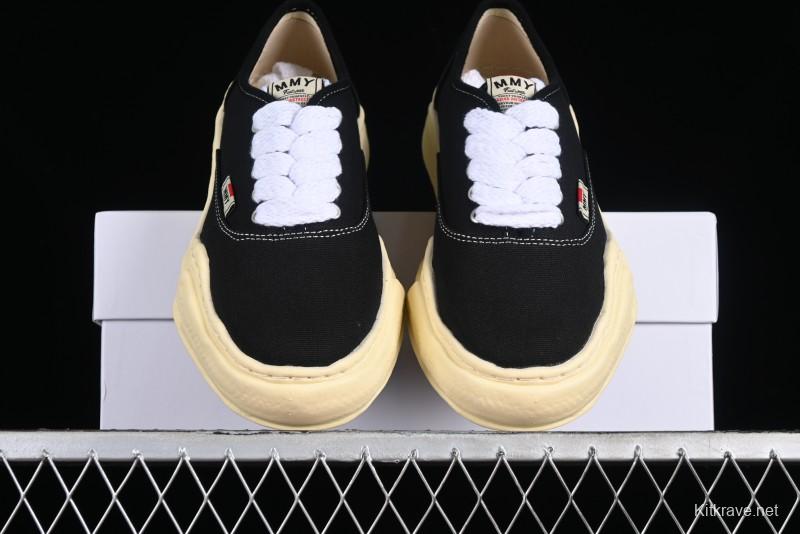 Wayne Original Sole Leather Low Sneaker with Deconstructed Ice Cream Sole - W.E5