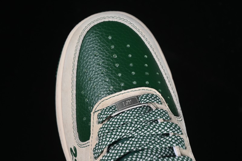 Nike Air Force 1 '07 Low The North Face Collaboration Green Snake Scale Casual Sneakers - DM6688-015