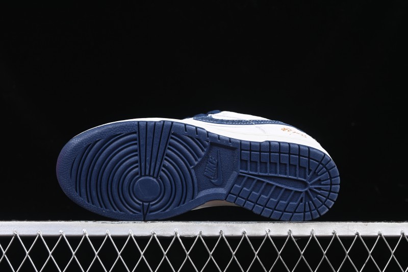Nike SB Dunk Low Year of the Snake Limited Edition Blue Snake Swoosh Anniversary Custom Low-Top Casual Sneakers - XX3168-112