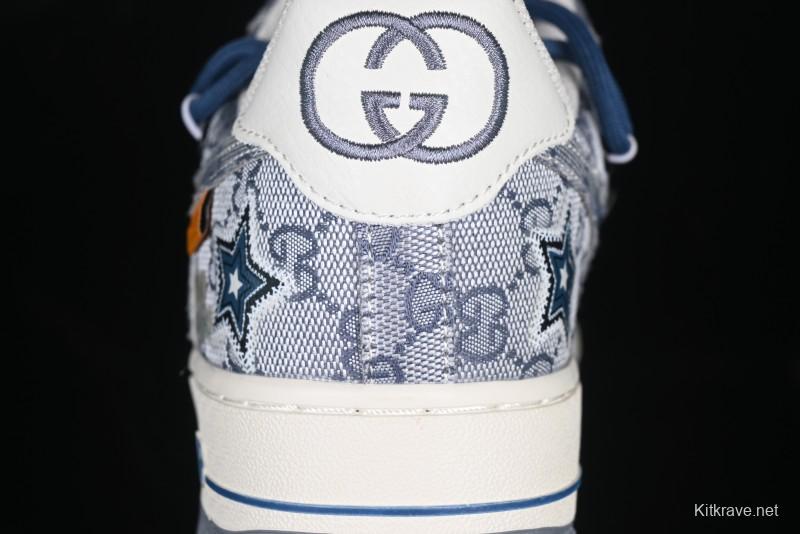 Nike Air Force 1 '07 Low Blue Star Casual Sneakers - BD0077-222